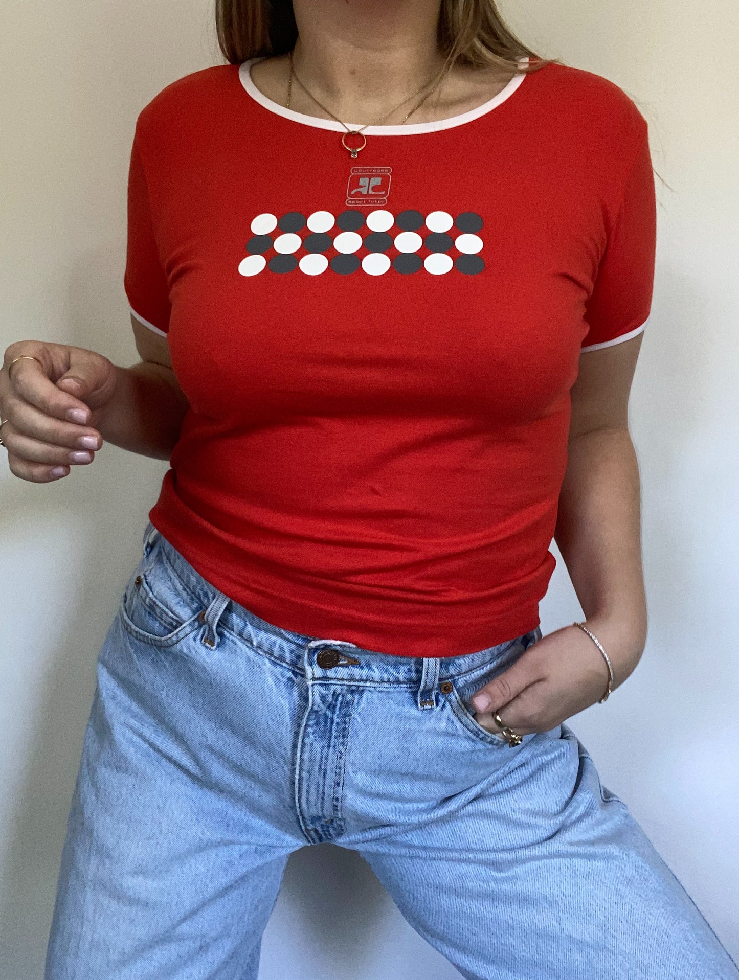 Courrèges Baby Graphic T-Shirt Size M