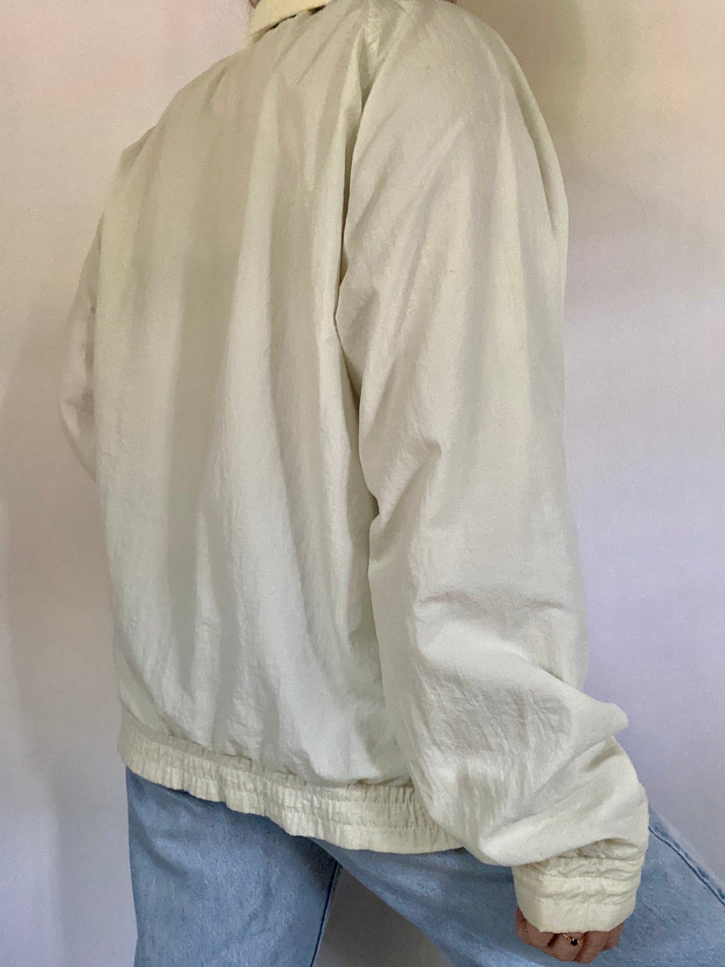 Yves Saint Laurent Logo Hooded Windbreaker Jacket Size L/XL