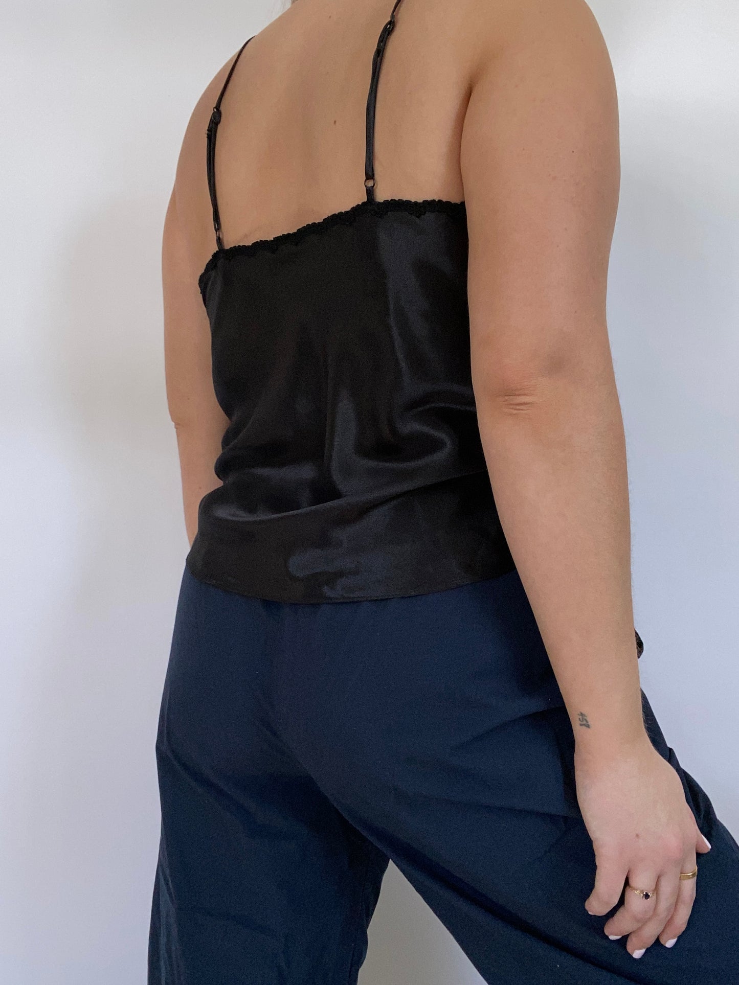 Christian Dior Logo Black Tank Size M