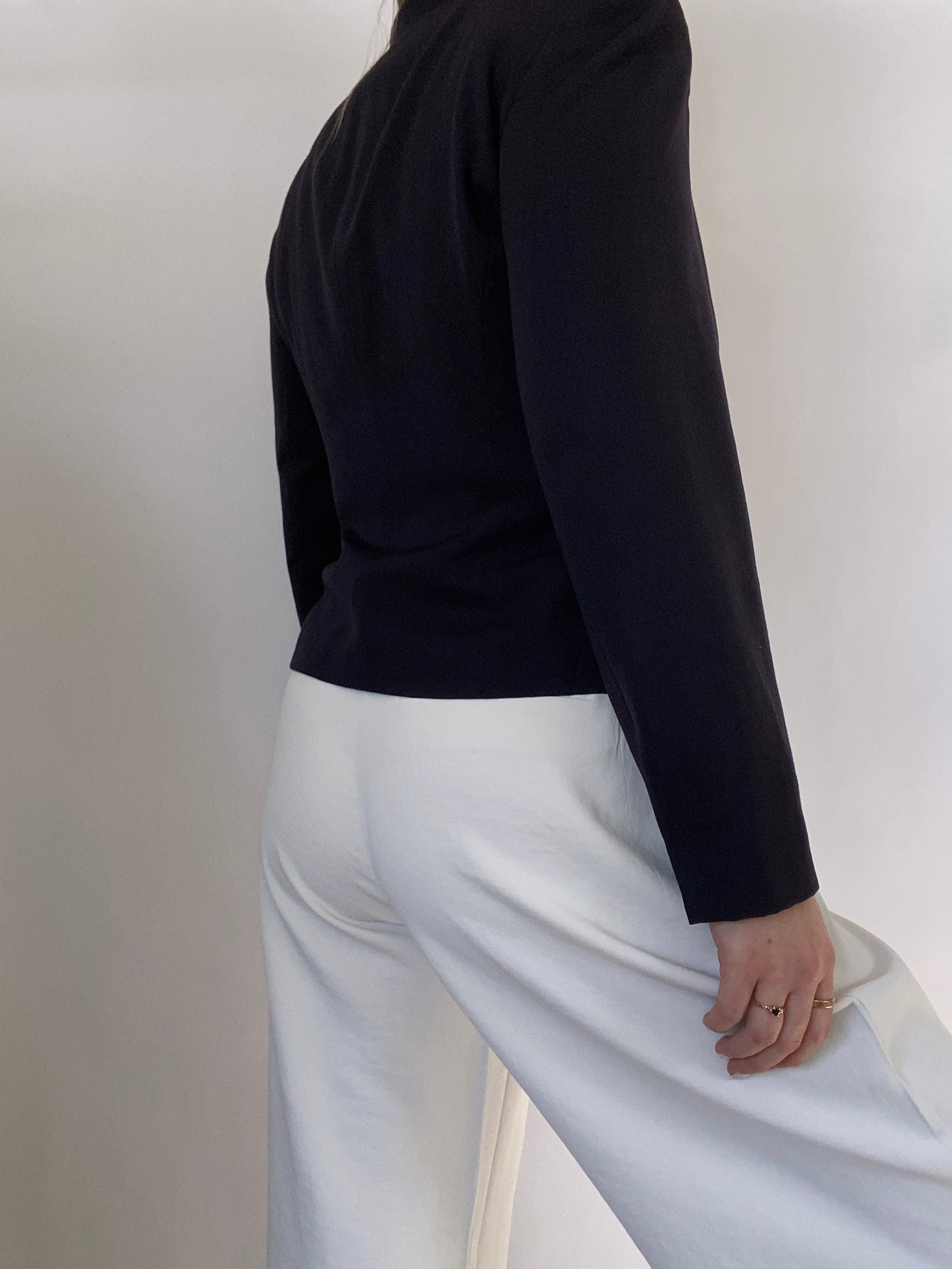 Christian Dior Logo Navy Double Breasted Blazer Size 6/8