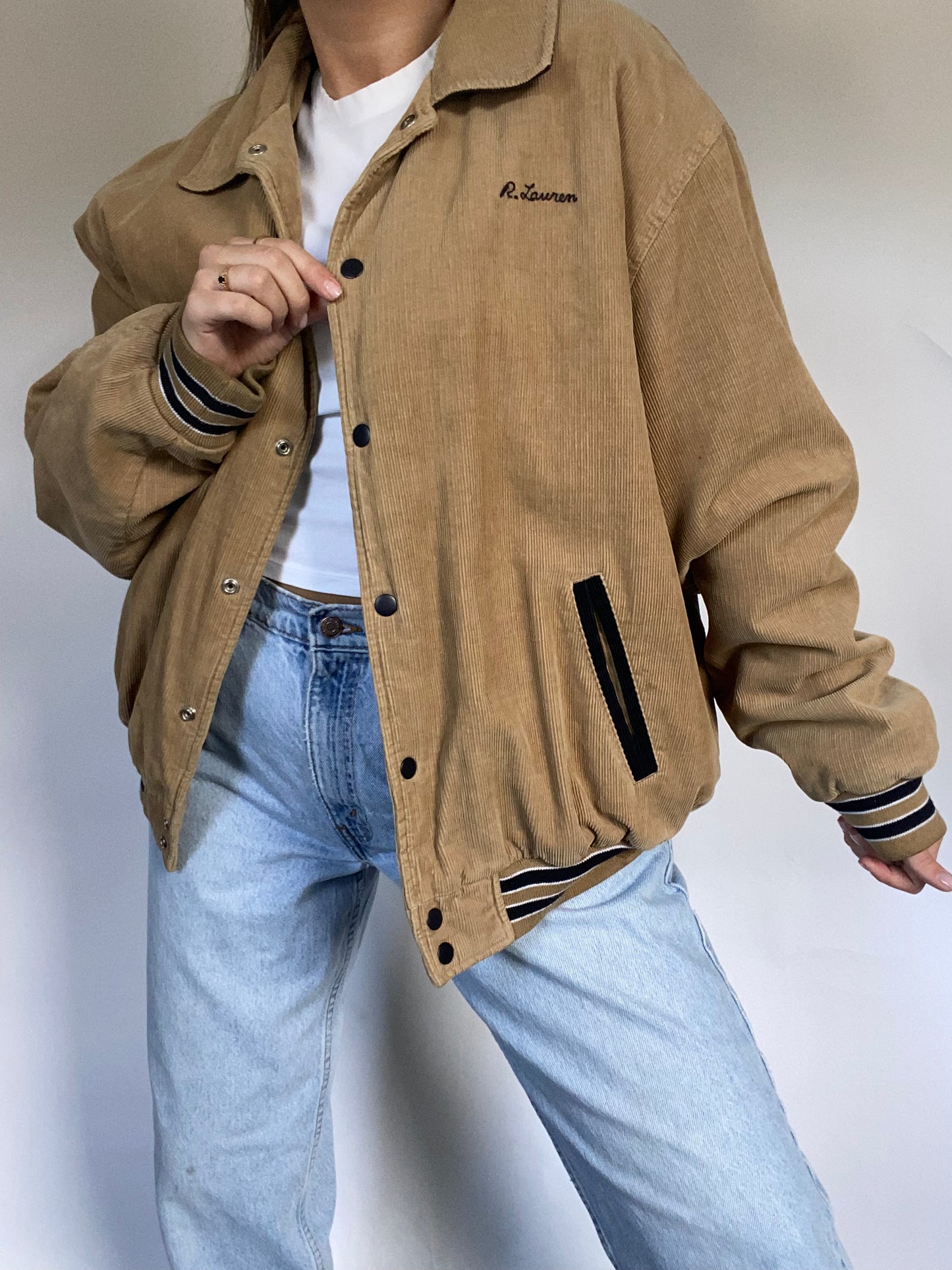 Ralph Lauren Corduroy Bomber Jacket Size M/L