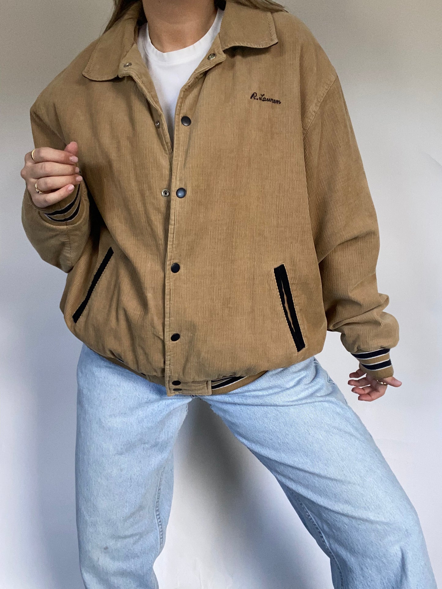 Ralph Lauren Corduroy Bomber Jacket Size M/L