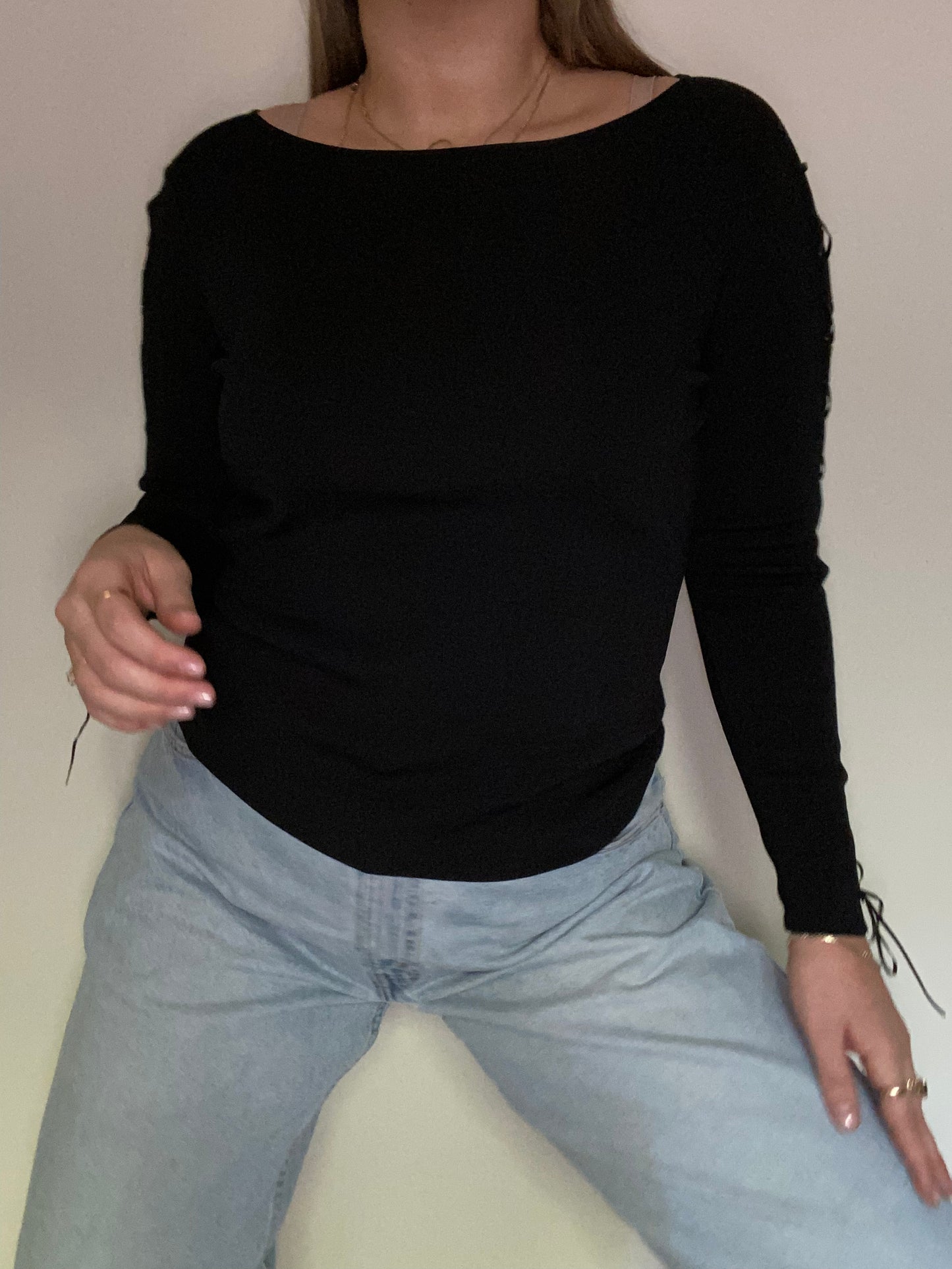 Oscar De La Renta Knit Top Size S/M