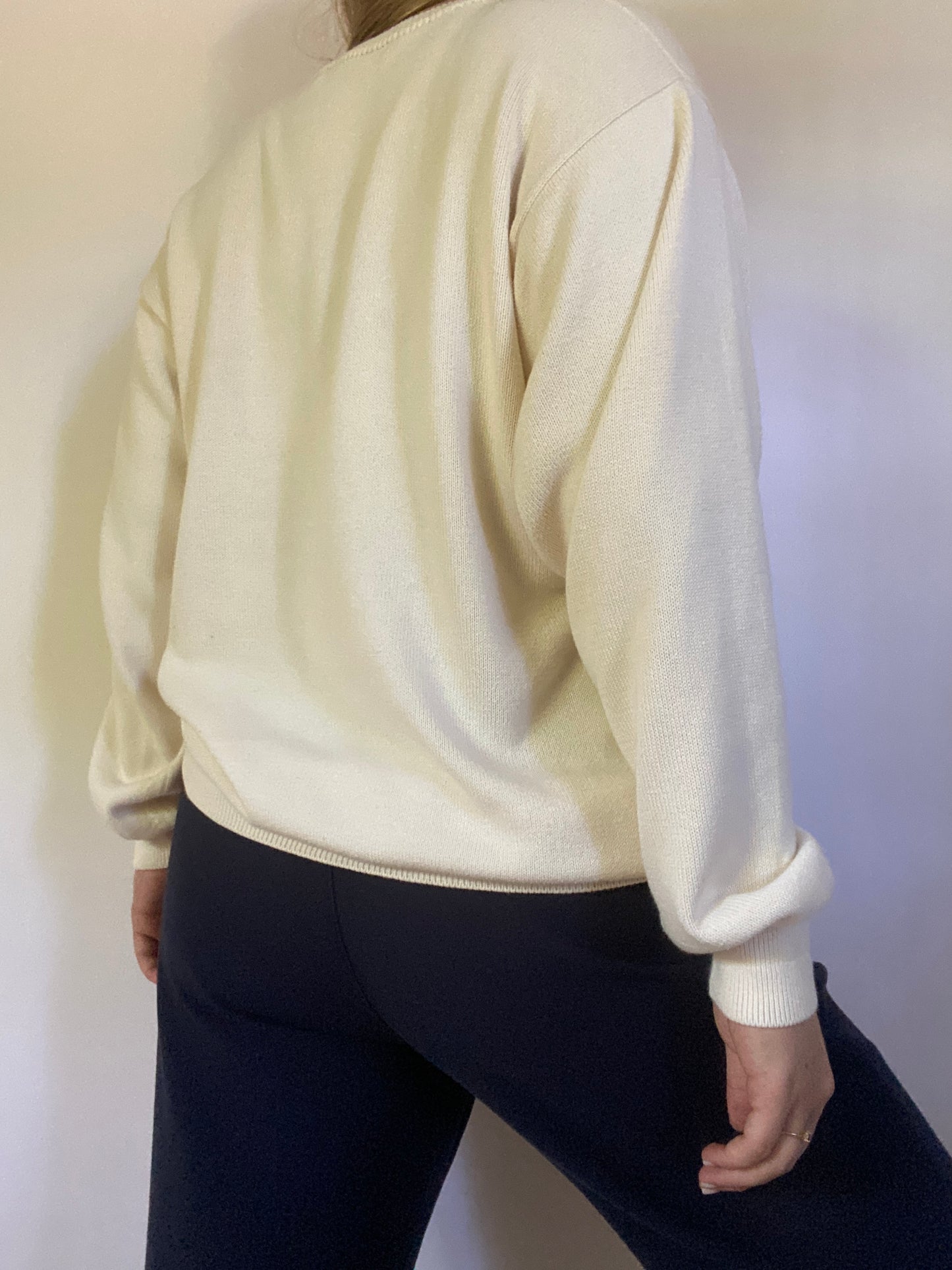 Vintage Burberry Cable Knit Sweater Size L