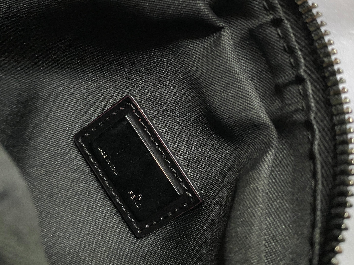 Vintage Fendi Black Zucchino Oyster Bag