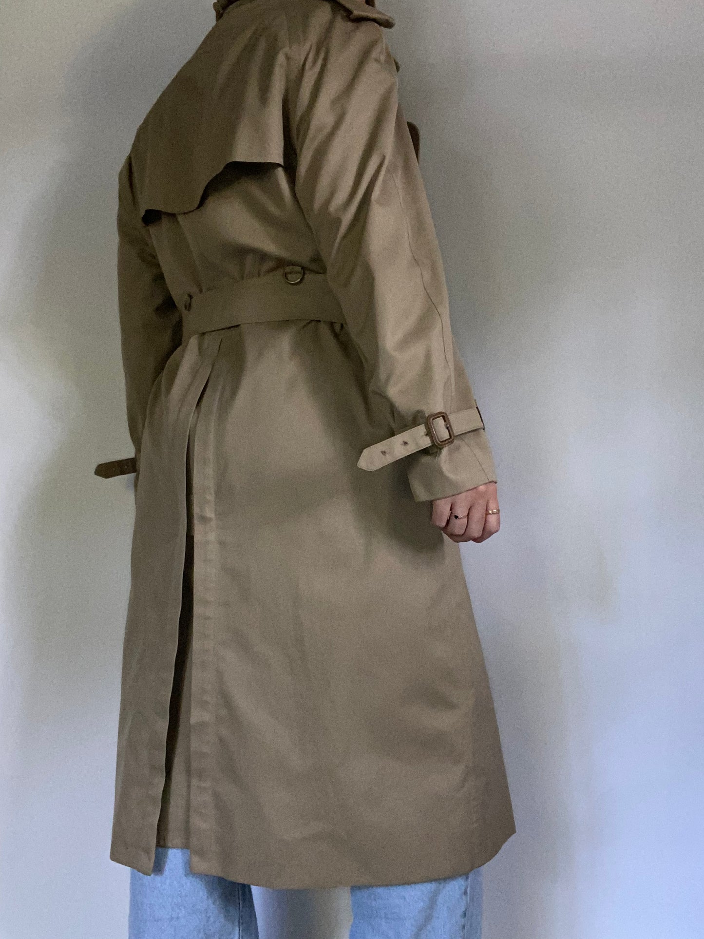 Burberry Nova Check Khaki Trench Size M/L