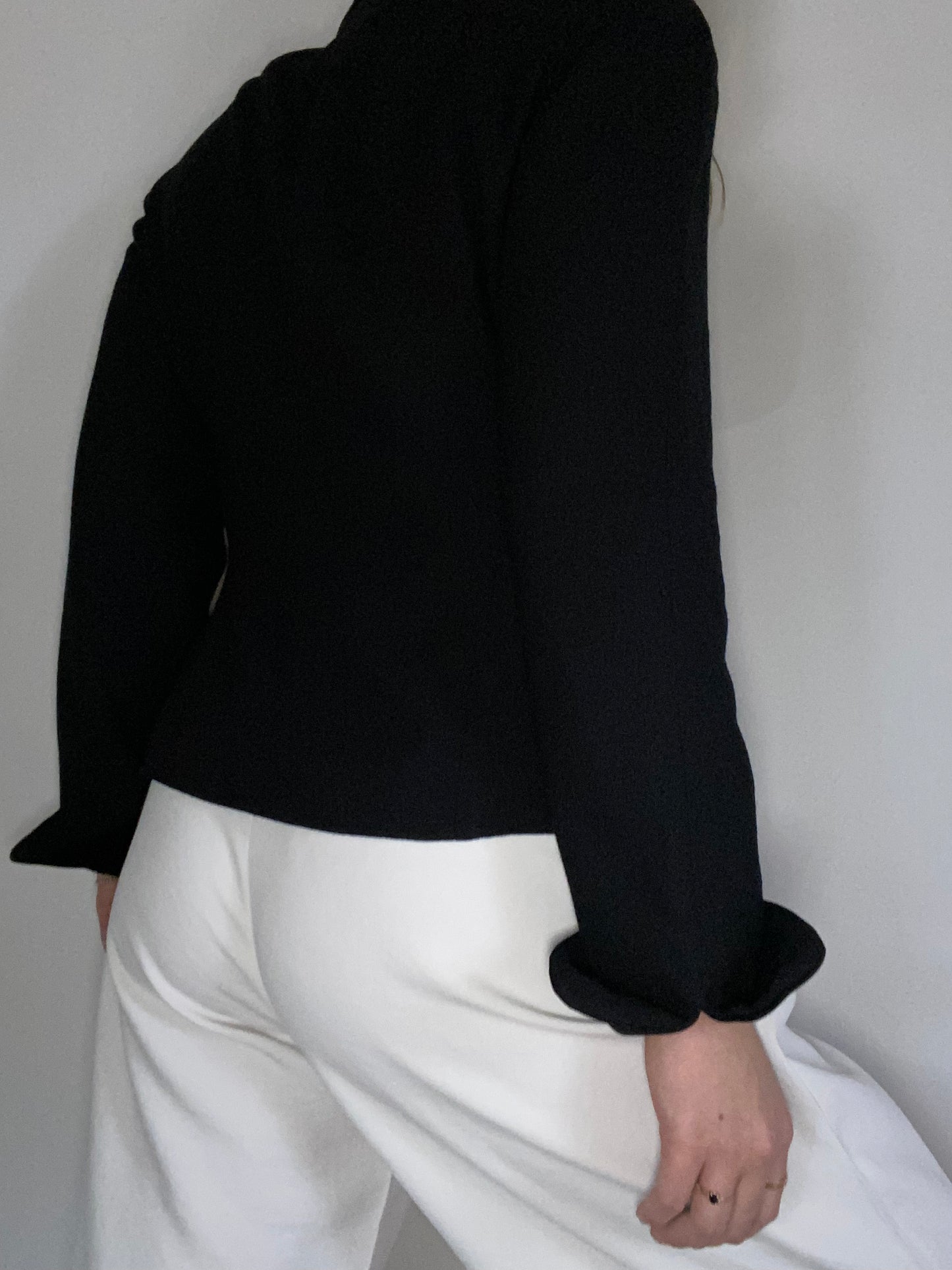 Christian Dior Fitted Black Blazer Jacket Size M/L