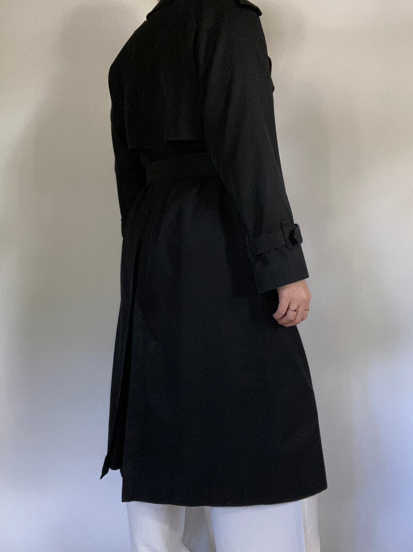 Burberry Nova Check Black Trench Size M