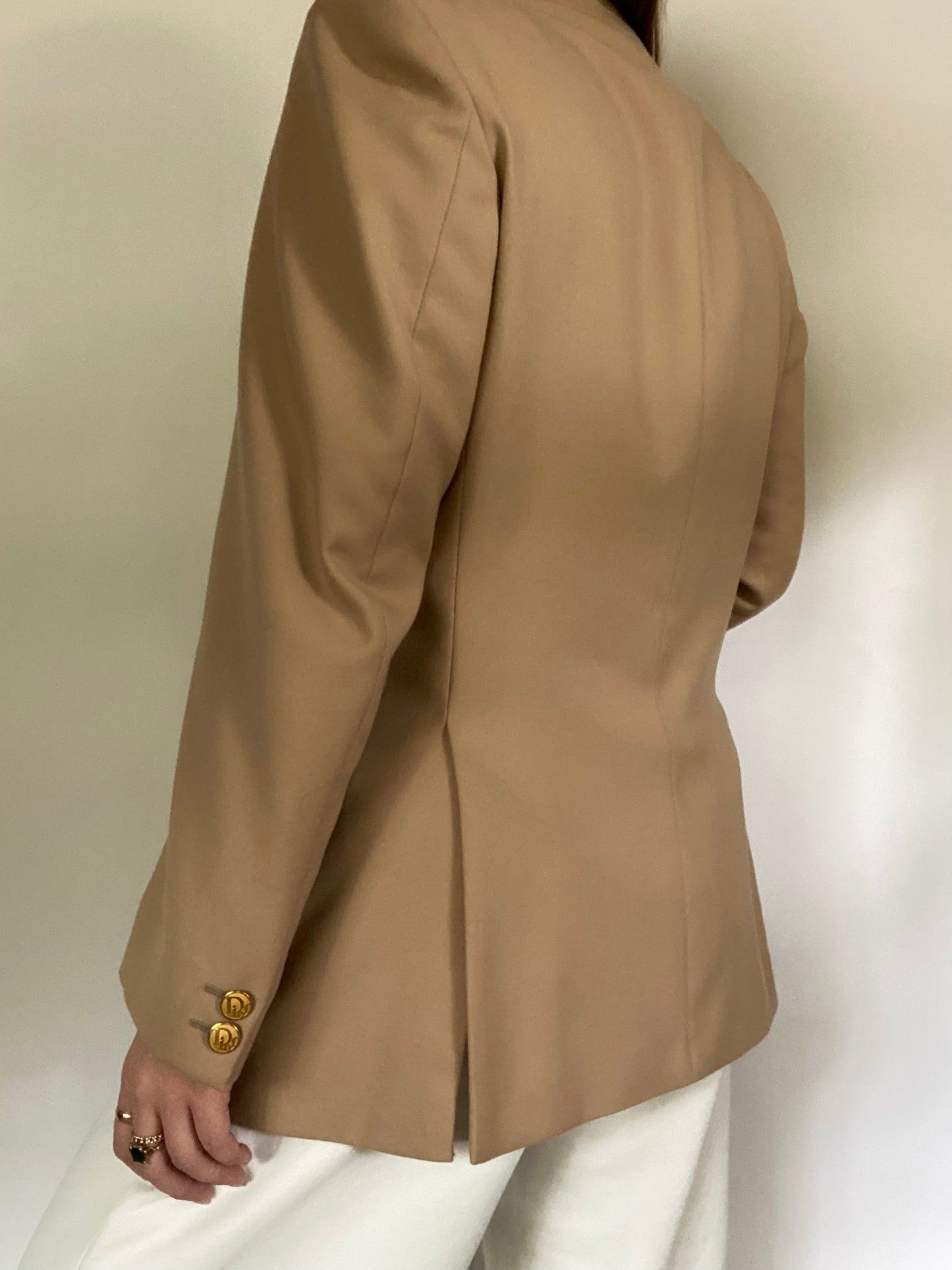 Christian Dior Logo Khaki Blazer Size M