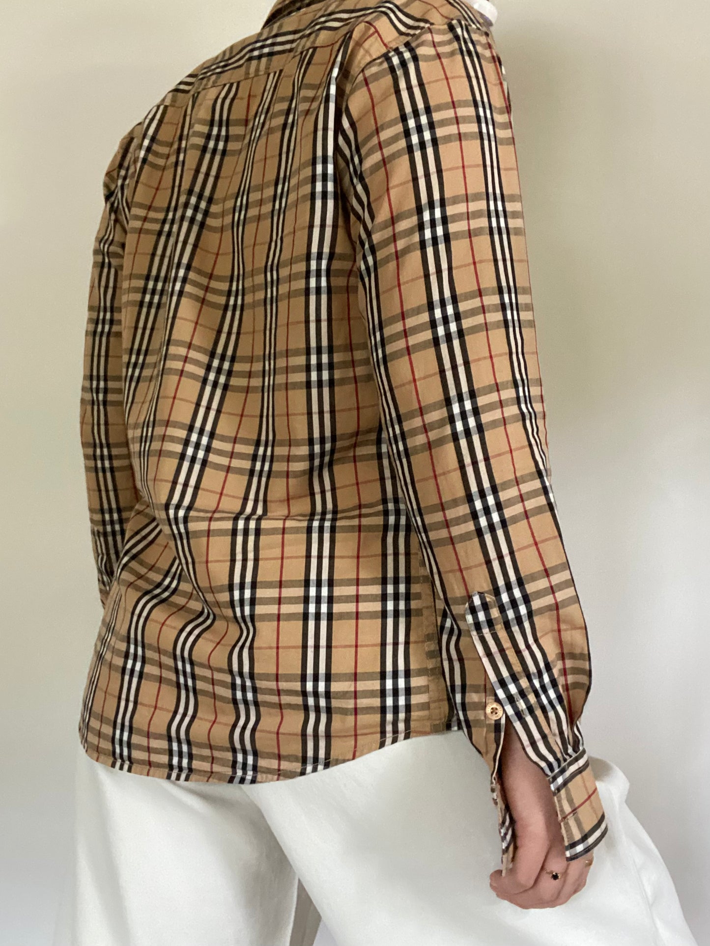 Burberry Nova Check Pattern Button Up Size S