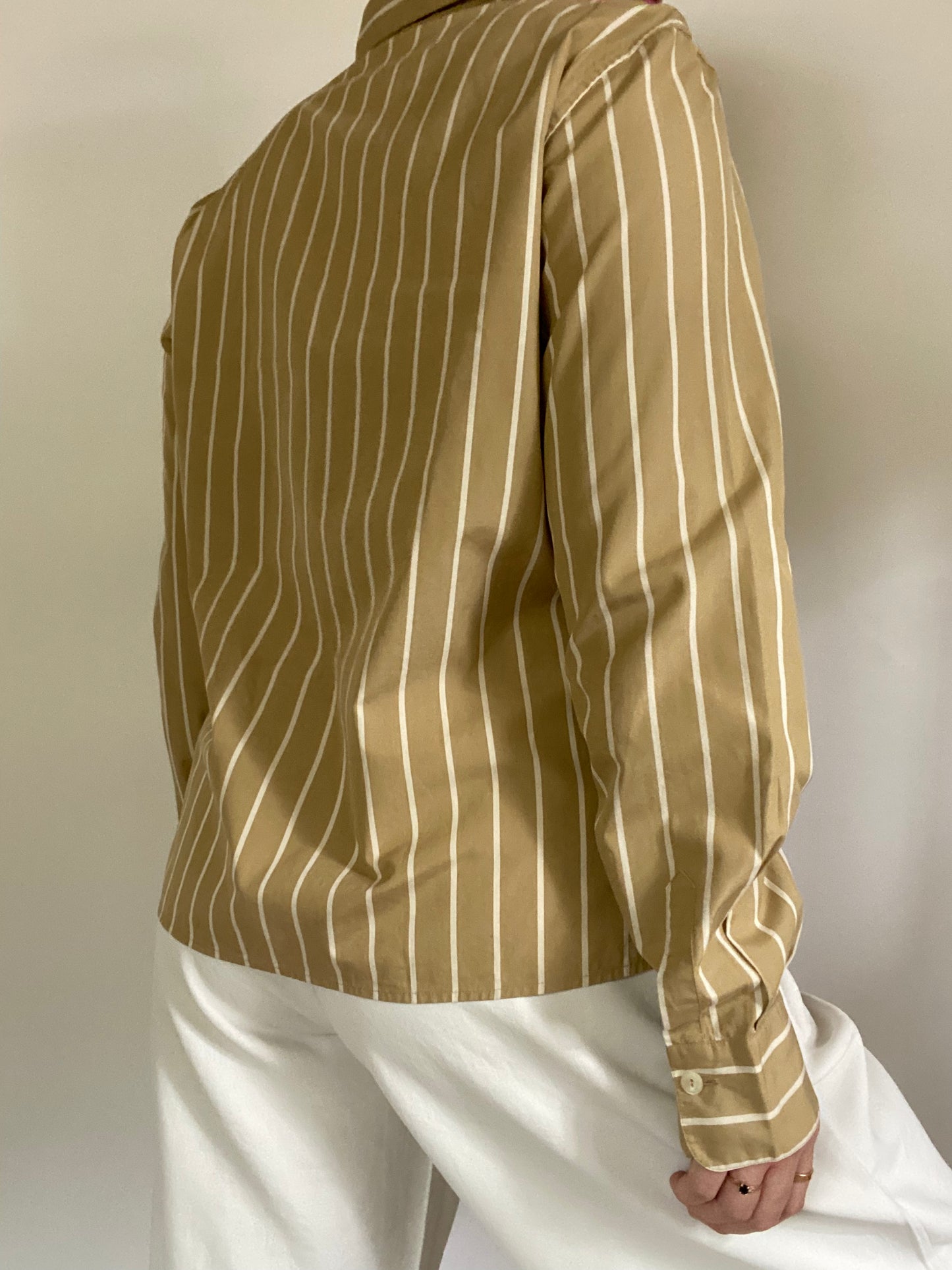 Burberry Striped Button Up Size L