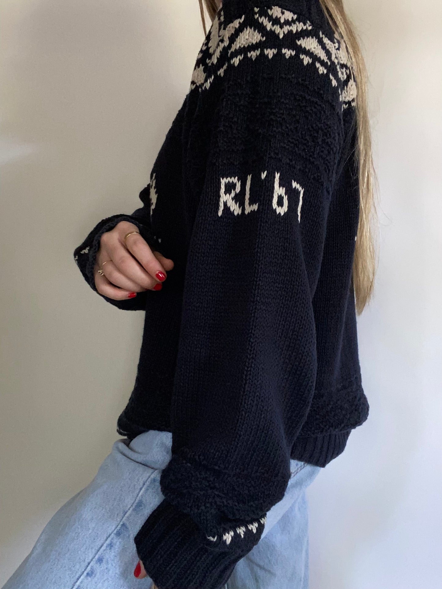 Ralph Lauren Hand Knit Sweater Size L