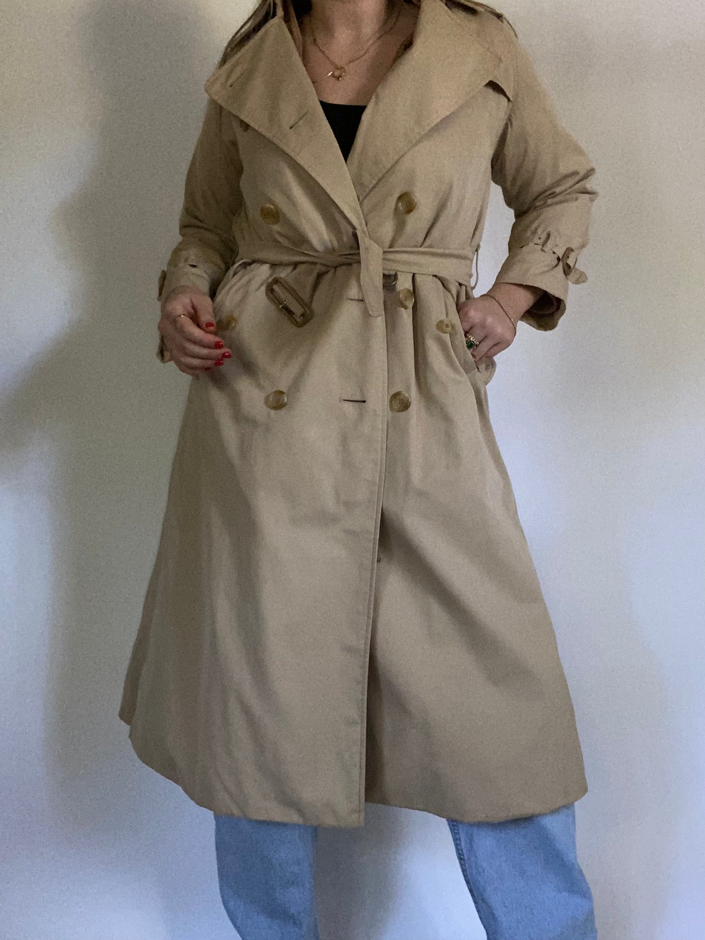 Burberry Nova Check Khaki Trench Size S