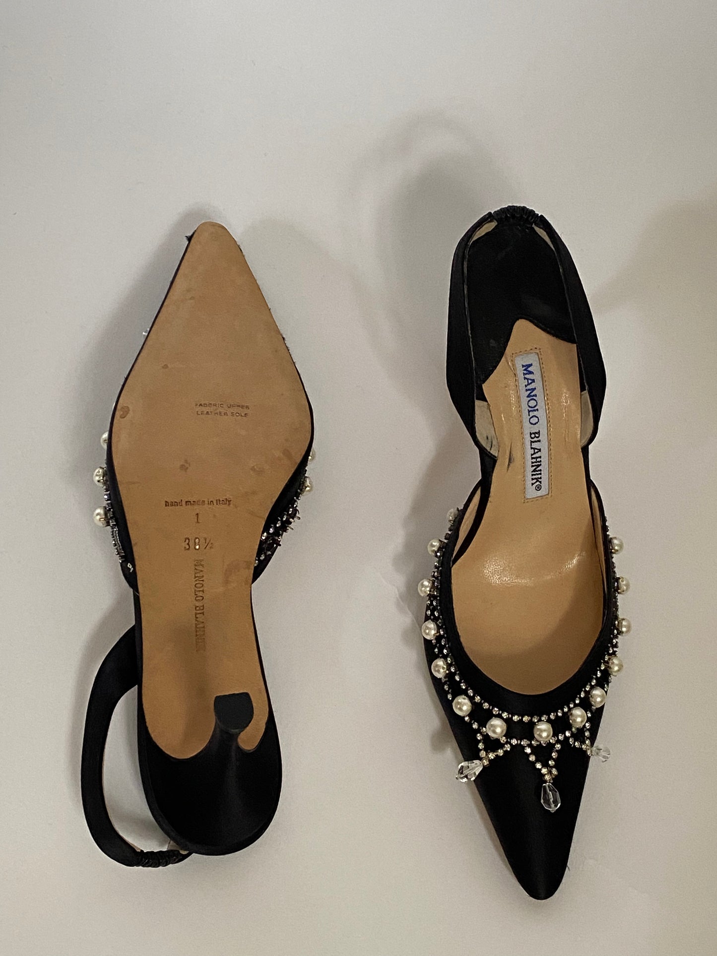 Manolo Blahnik Pearl Heels Size 8