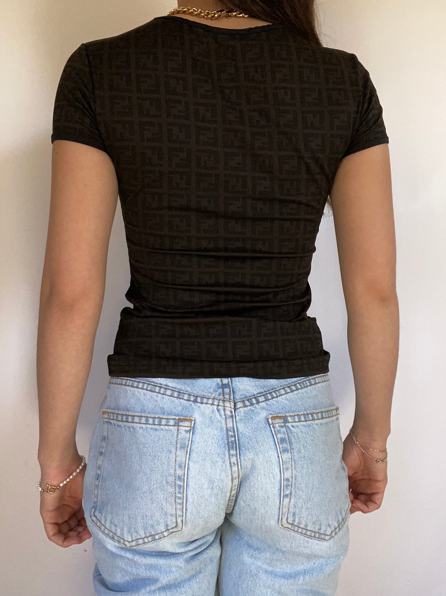 Fendi Monogram Short Sleeve Size XS/S