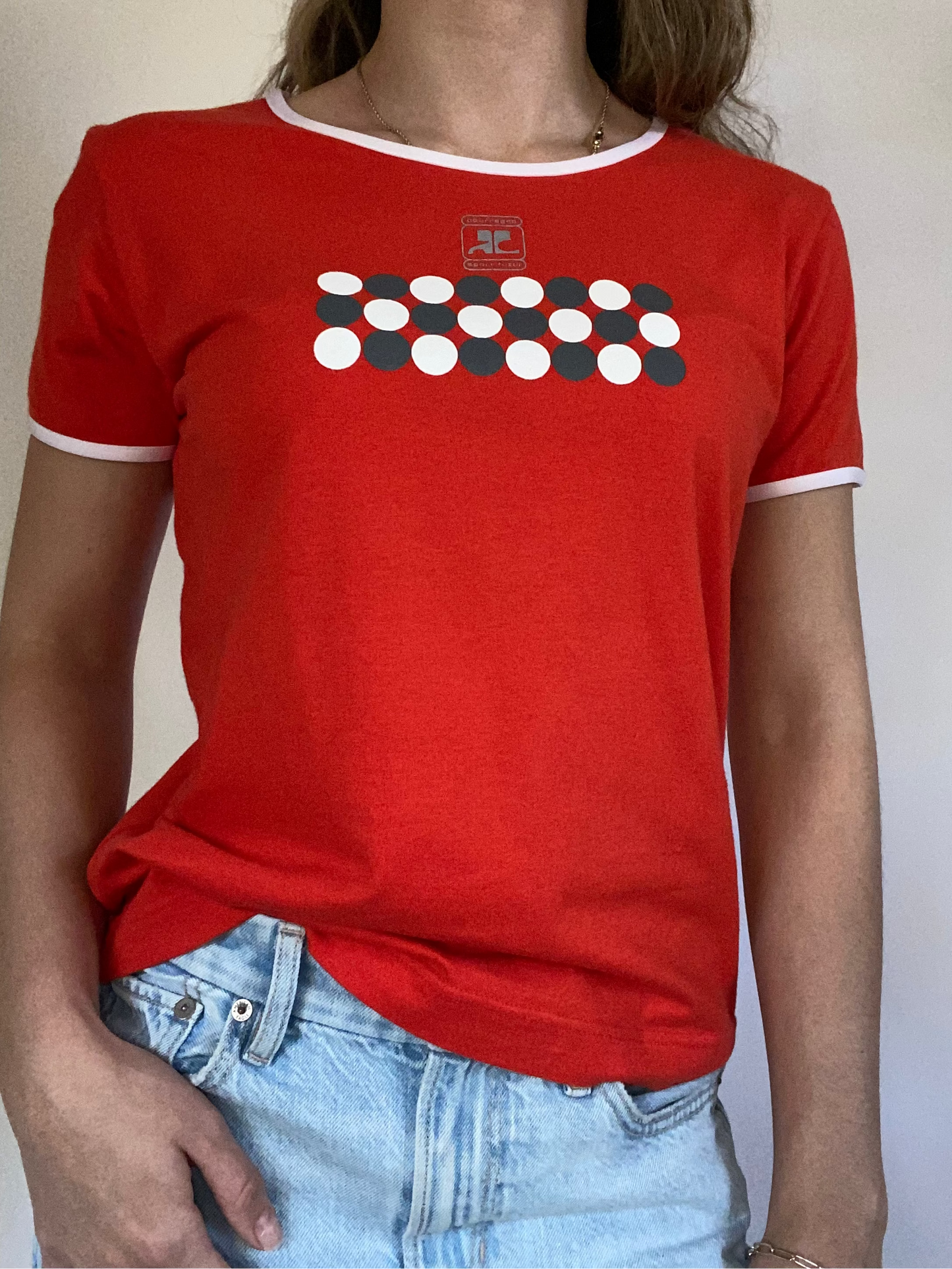 Courrèges Baby Graphic T-Shirt Size M