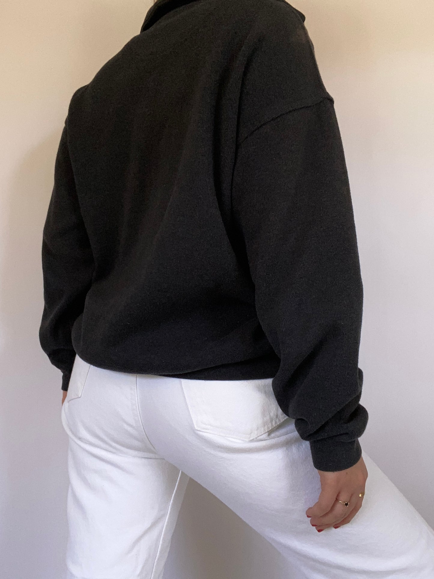 Yves Saint Laurent Logo Quarter Zip Size L/XL