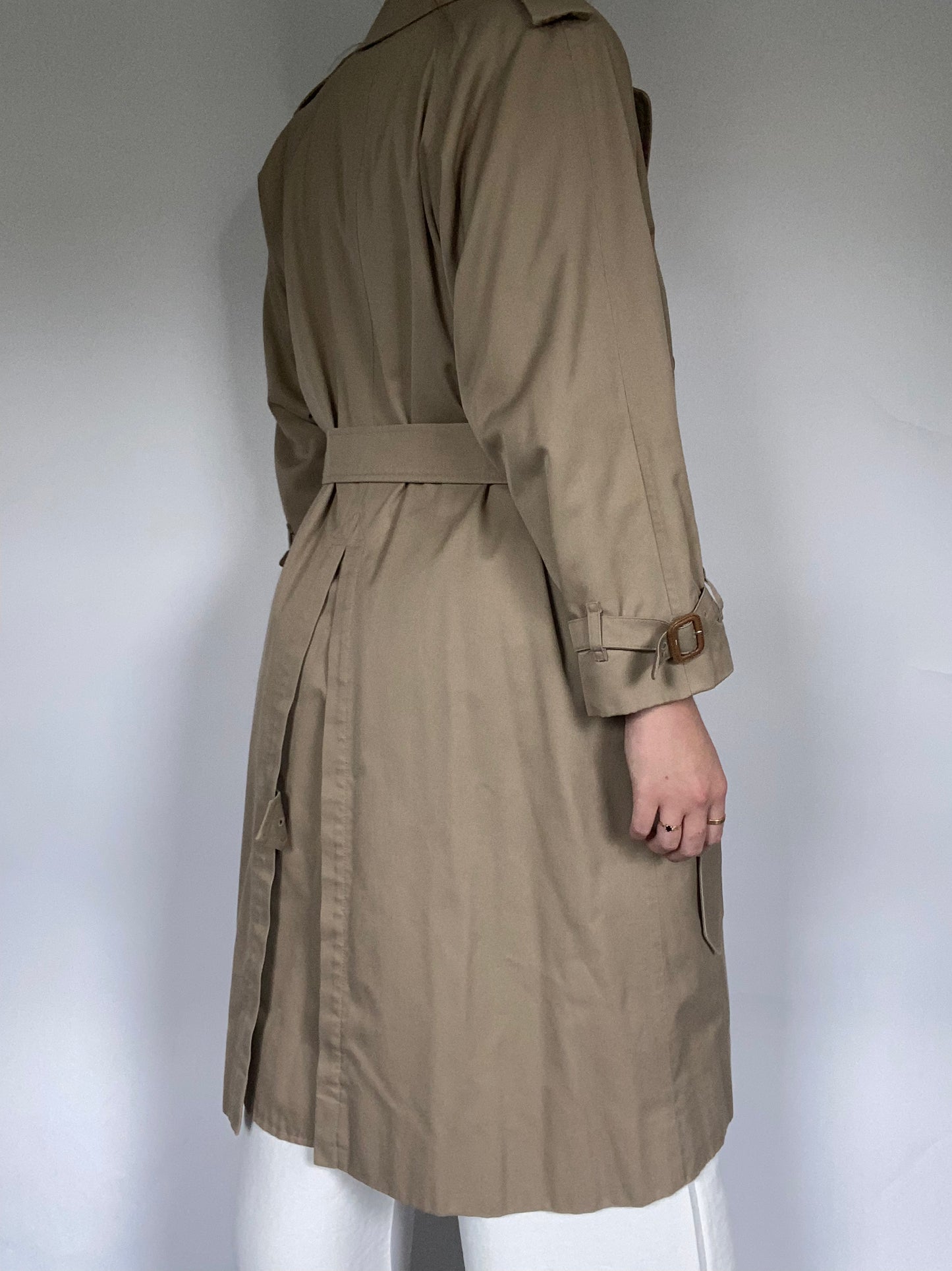 Nova Check Khaki Burberry Trench Size S/M