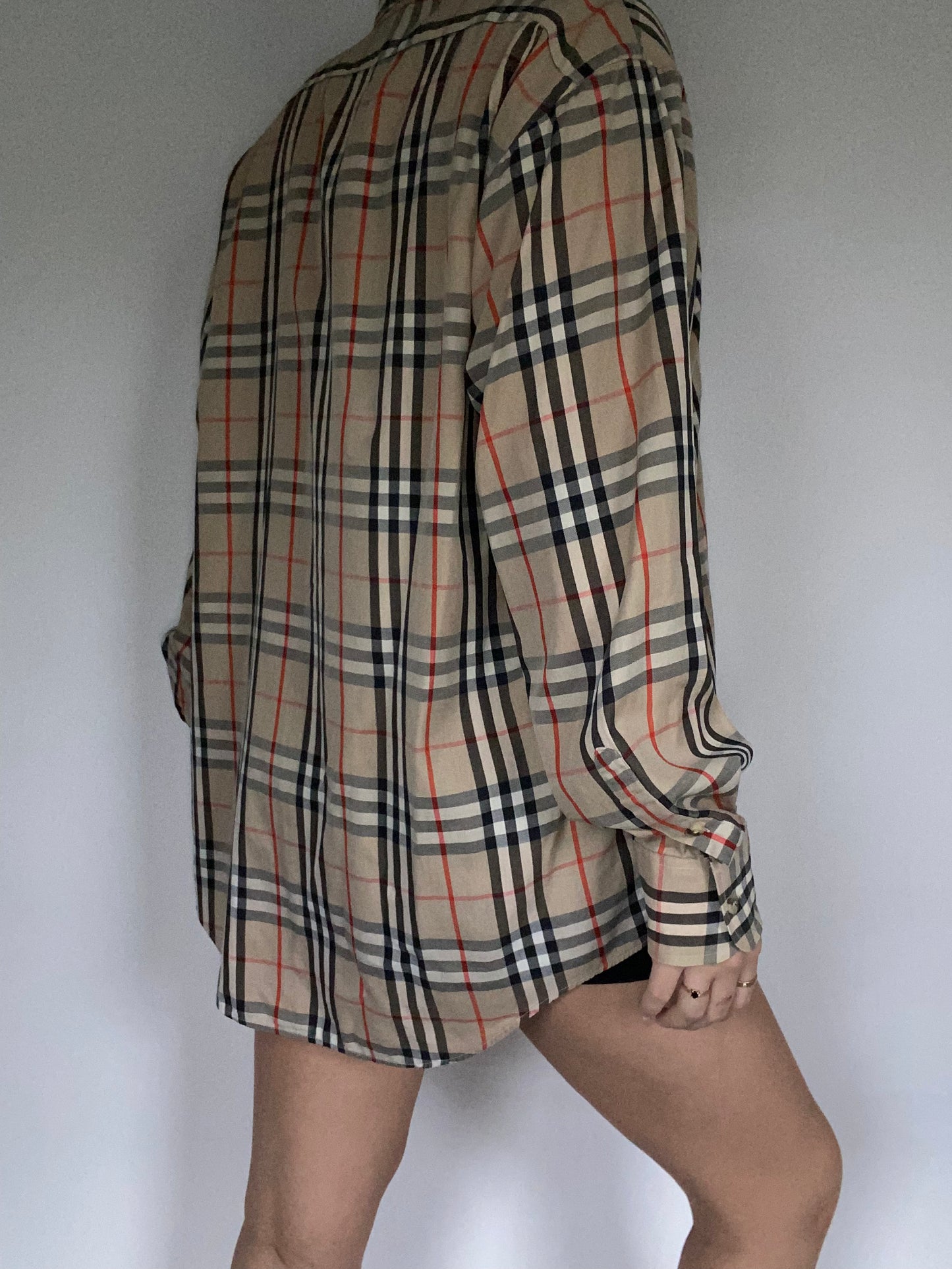 Burberry Nova Check Pattern Button Up Size M/L