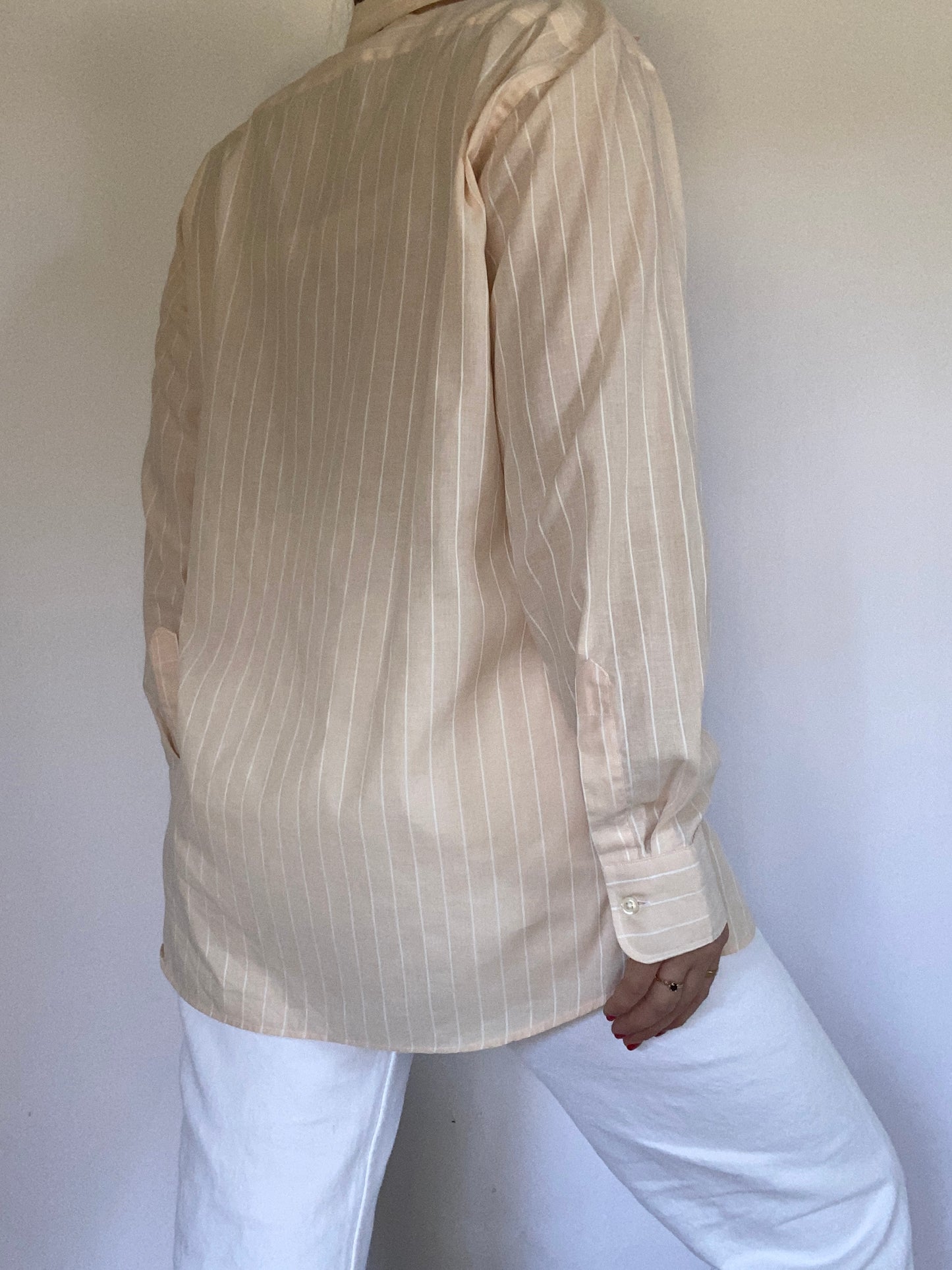 Christian Dior Logo Striped Button Up Size S/M