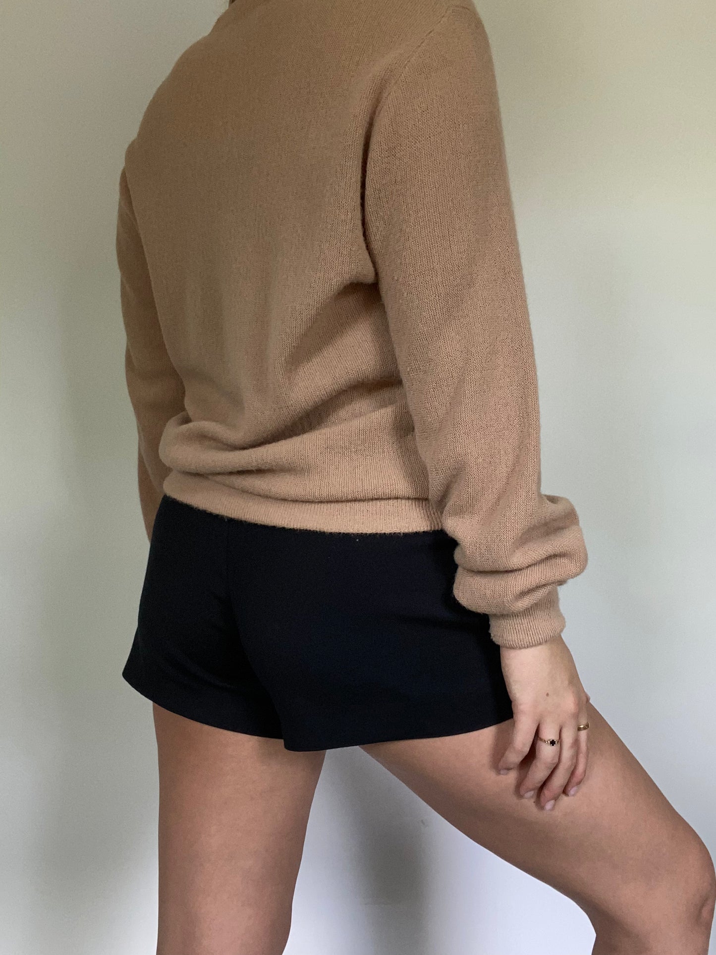 Christian Dior Logo Tan Cardigan Size S/M