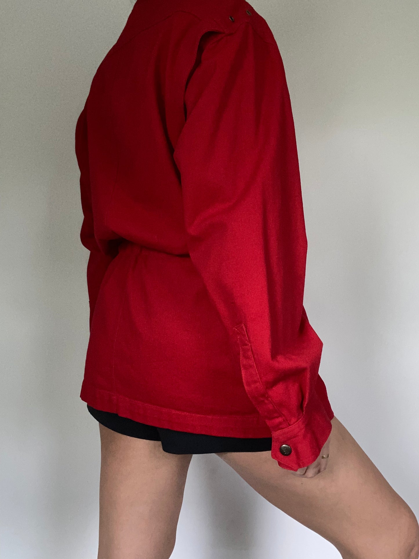 Yves Saint Laurent Denim Logo Jacket Size M/L