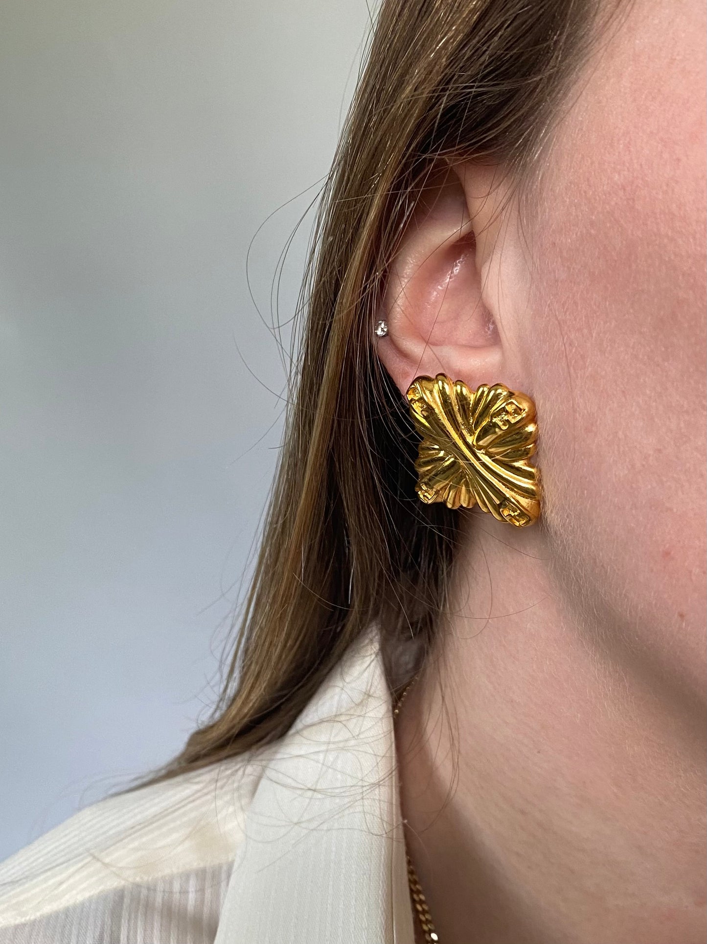 Fendi Logo Earrings