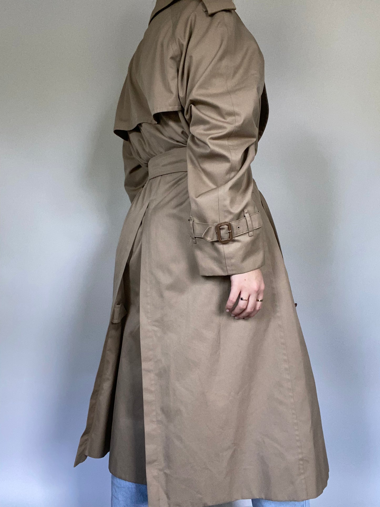 Burberry Nova Check Khaki Trench Size M/L