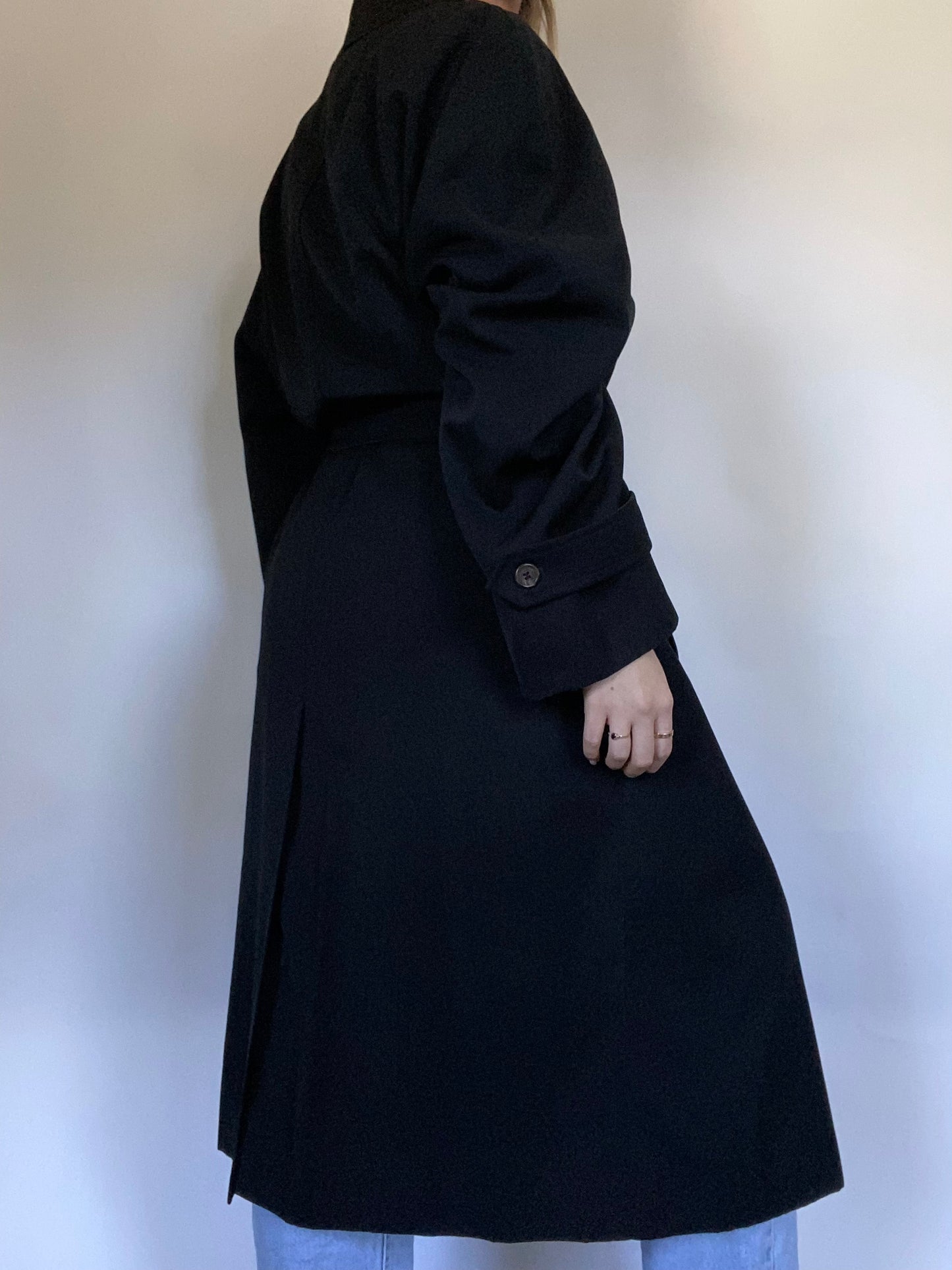 Nova Check Black Burberry Trench Size L