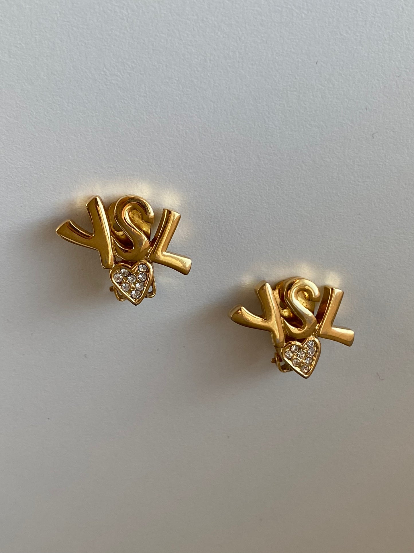 Yves Saint Laurent Logo Earrings