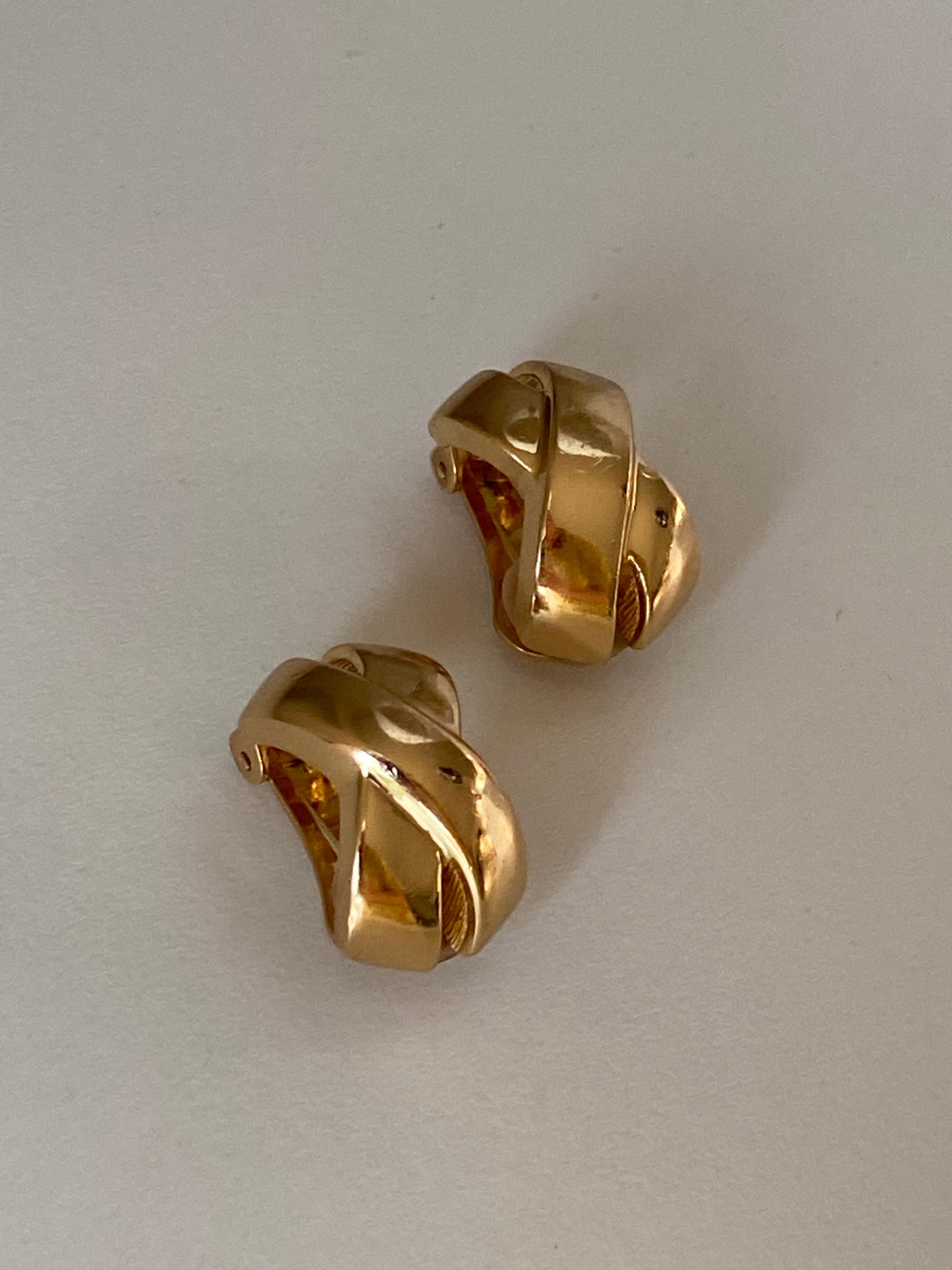 Christian Dior Gold X Earrings