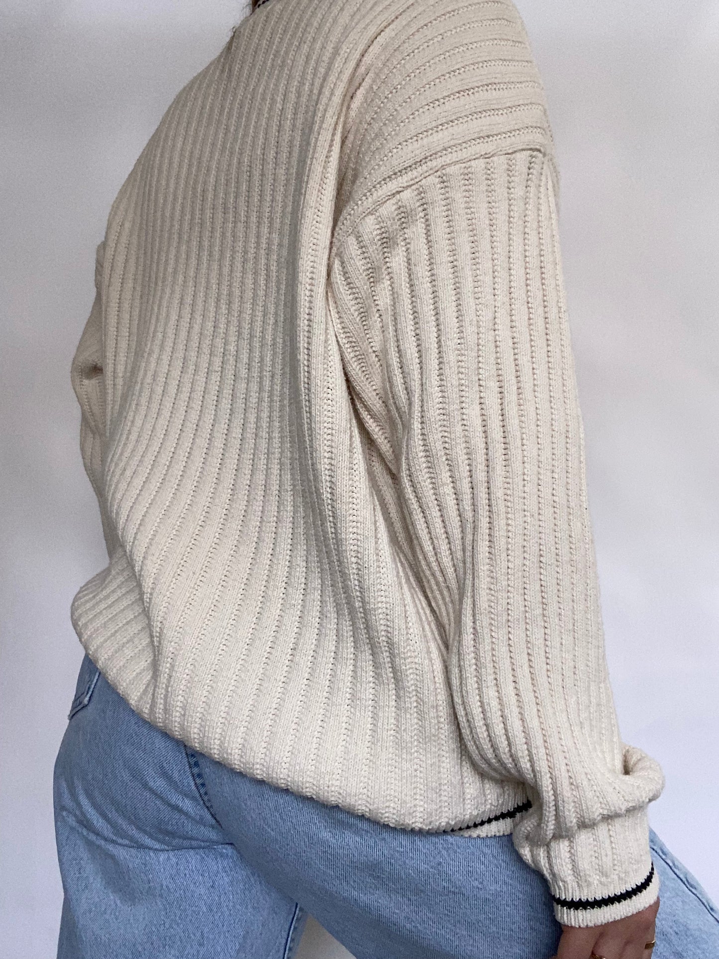 Bill Blass Cotton Knit Sweater Size L/XL