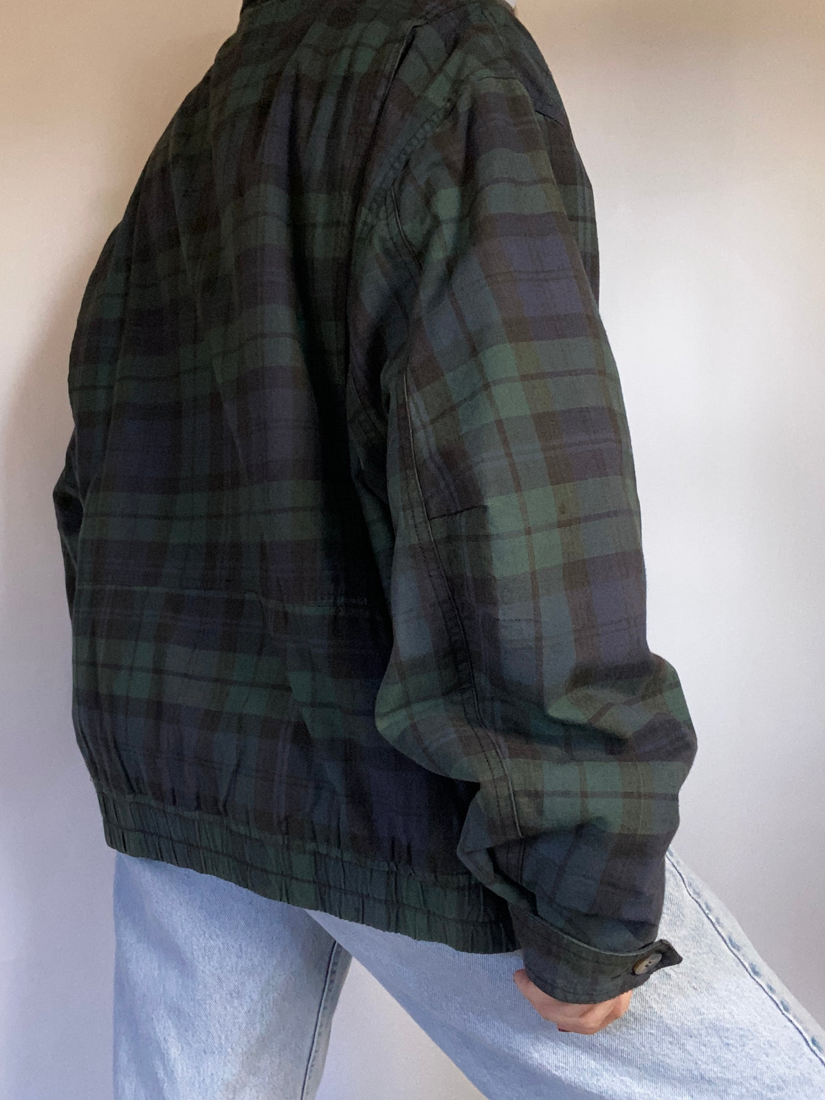 Vintage Ralph Lauren Plaid Bomber Jacket Size L