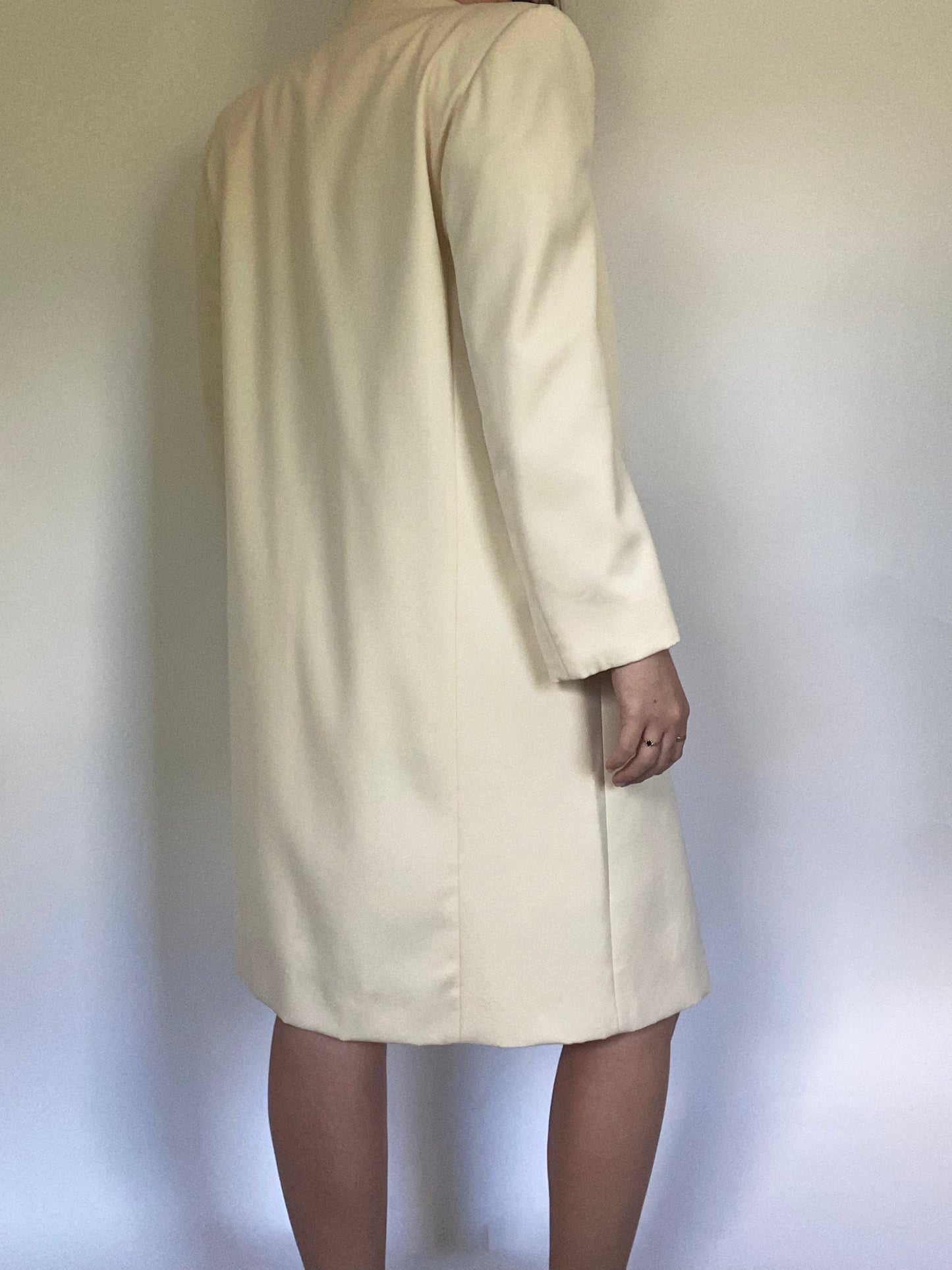 Ivory Double Breasted Trench Size S/M