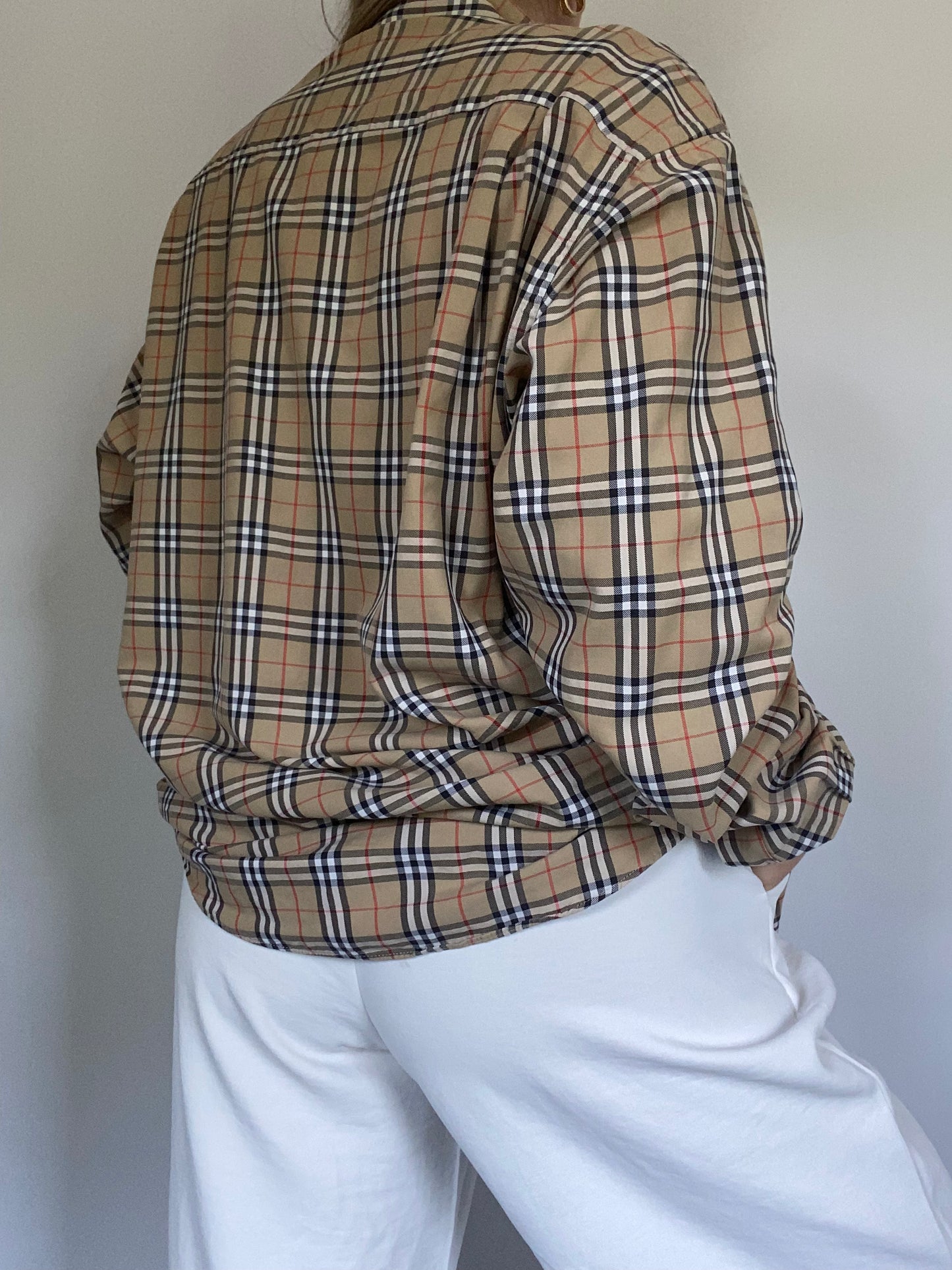 Burberry Nova Check Pattern Button Up Size L