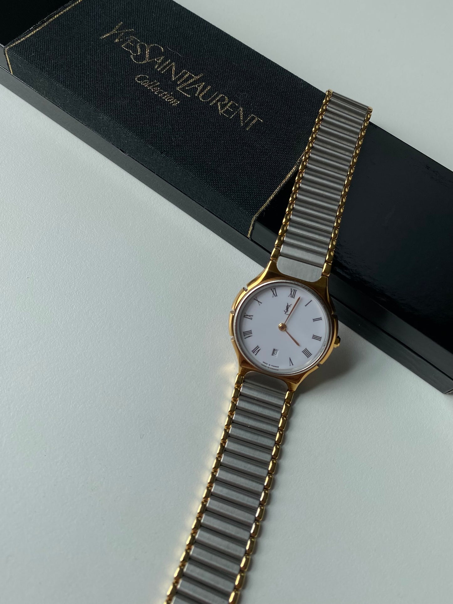 Yves Saint Laurent Two Toned Watch