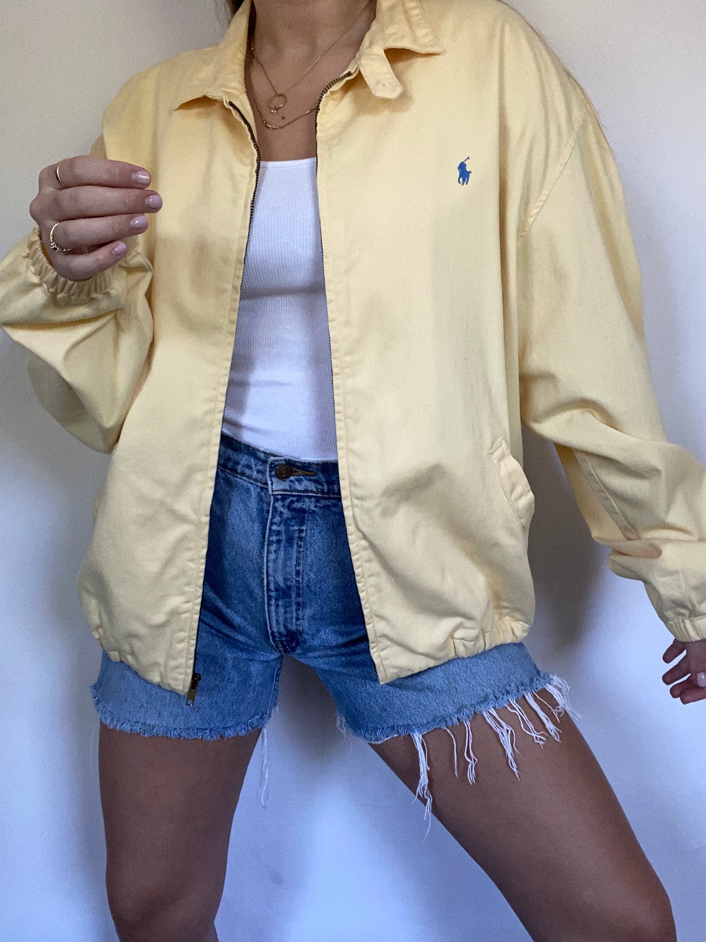 Ralph Lauren Butter Yellow Bomber Size L
