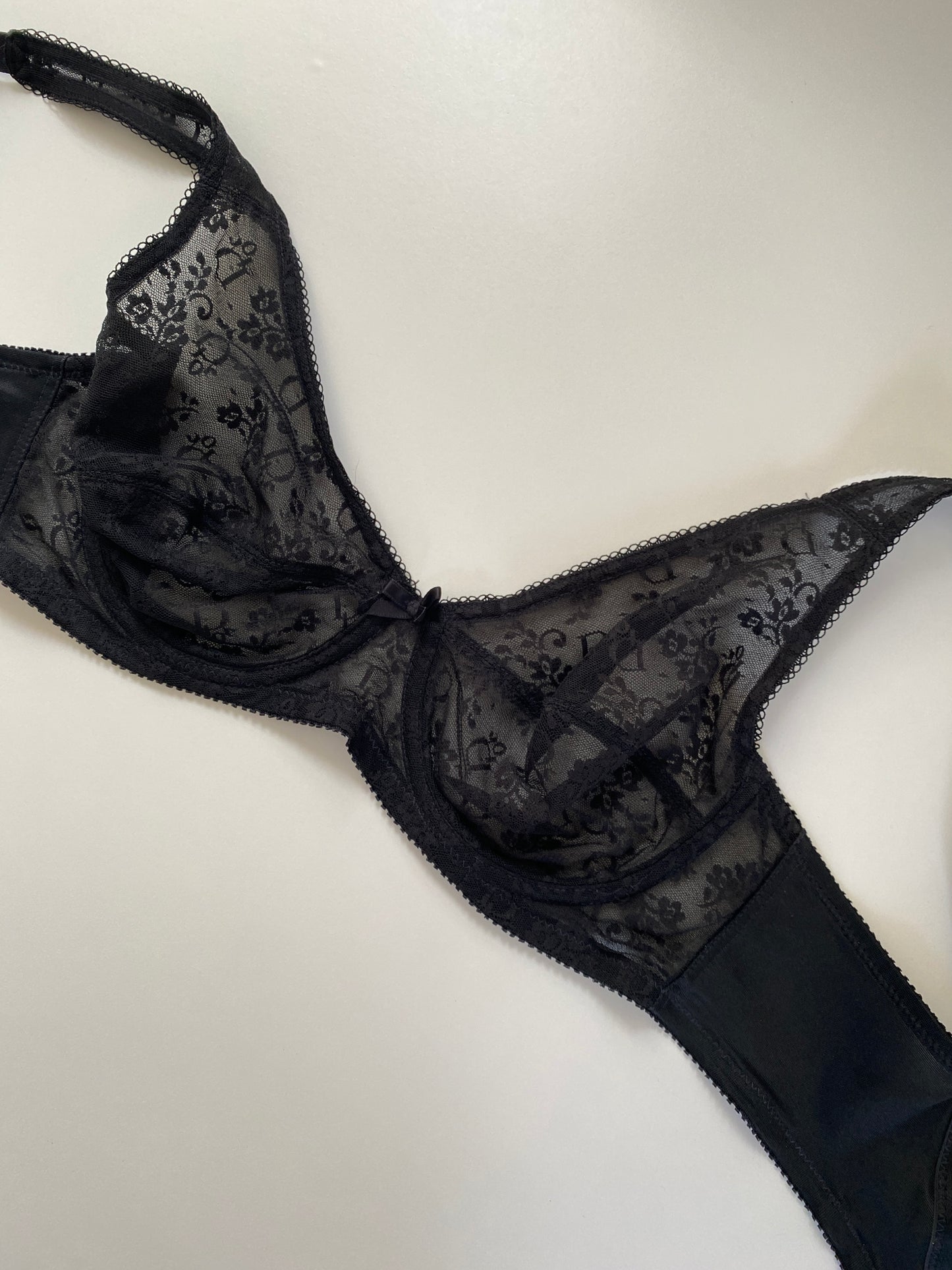 Christian Dior Black Lace Bra Size 34B