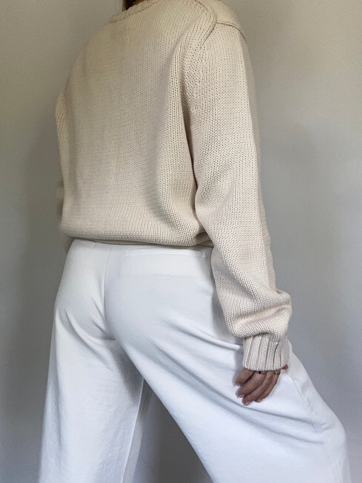 Ralph Lauren Knit Logo Crewneck Sweater Size L