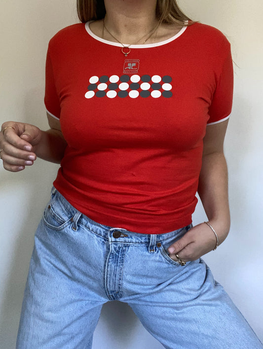Courrèges Baby Graphic T-Shirt Size M