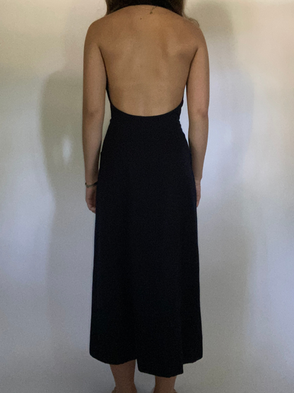 Yves Saint Laurent Tuxedo Halter Dress Size 4