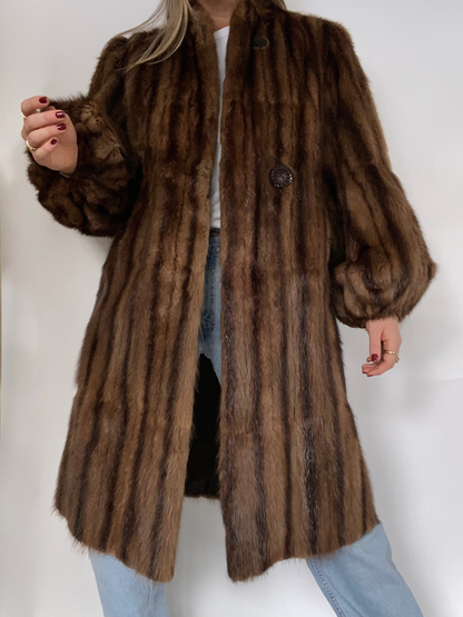 Genuine Striped Fur Size S/M