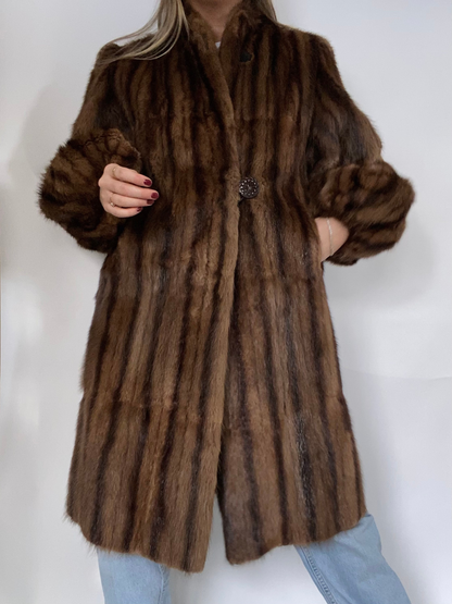 Genuine Striped Fur Size S/M
