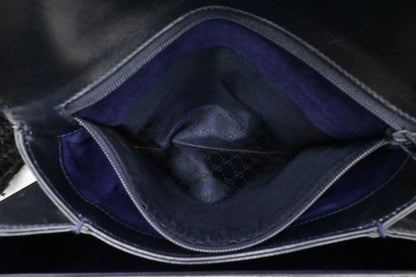 Gucci Navy Leather Turnlock Bag