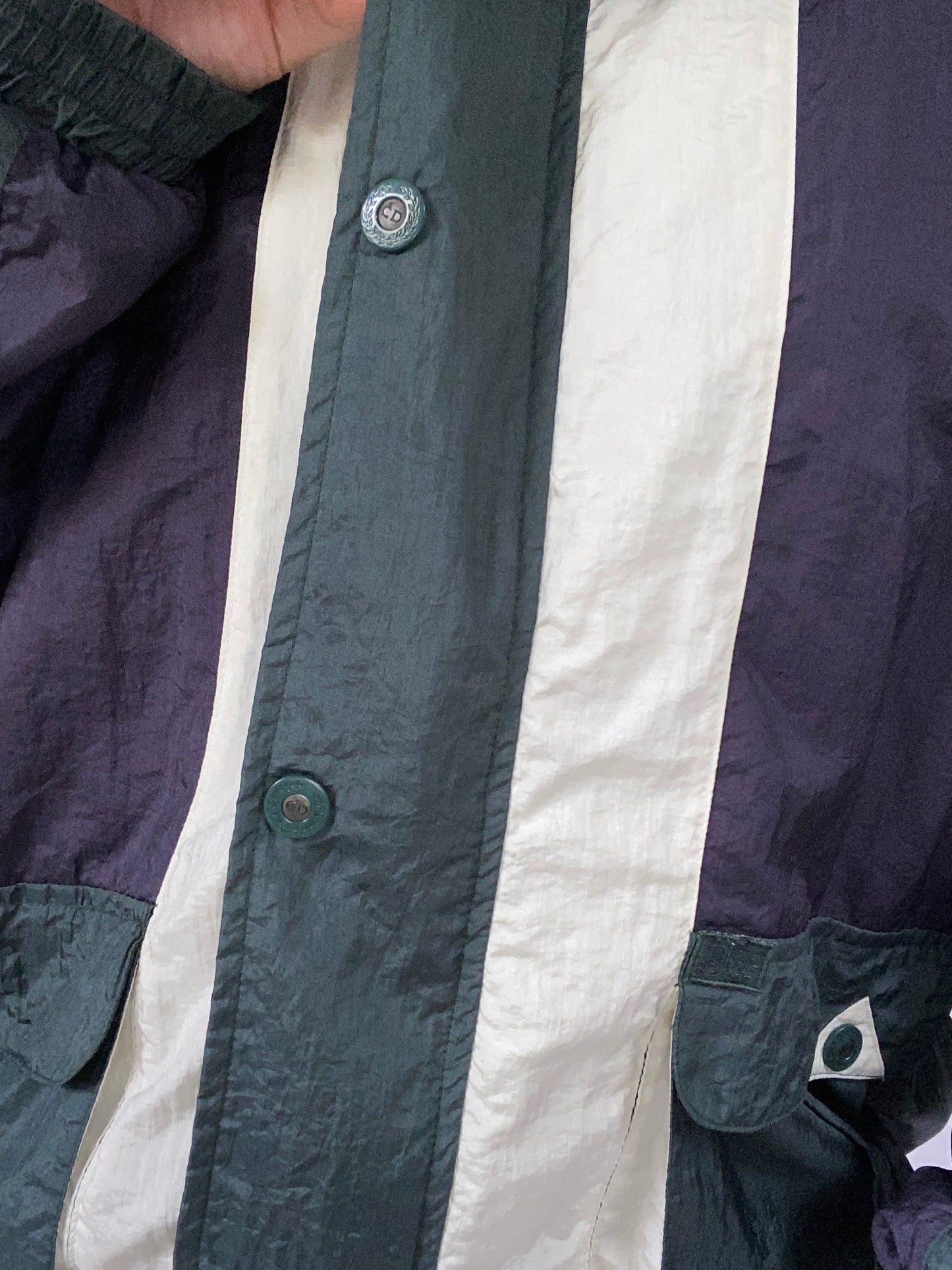 90s Christian Dior Tri-Color Windbreaker Size L/XL