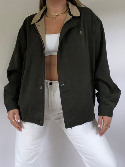 Yves Saint Laurent Logo Lightweight Jacket Size L