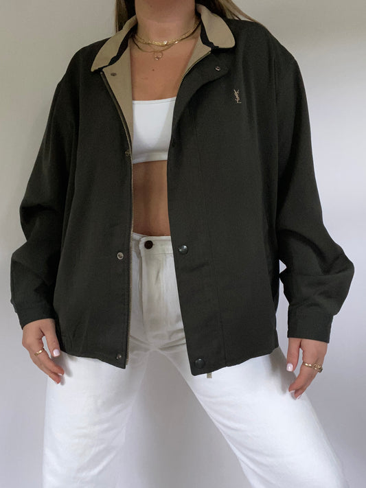 Yves Saint Laurent Logo Lightweight Jacket Size L