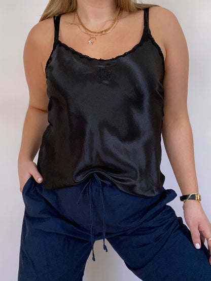 Christian Dior Logo Black Tank Size M