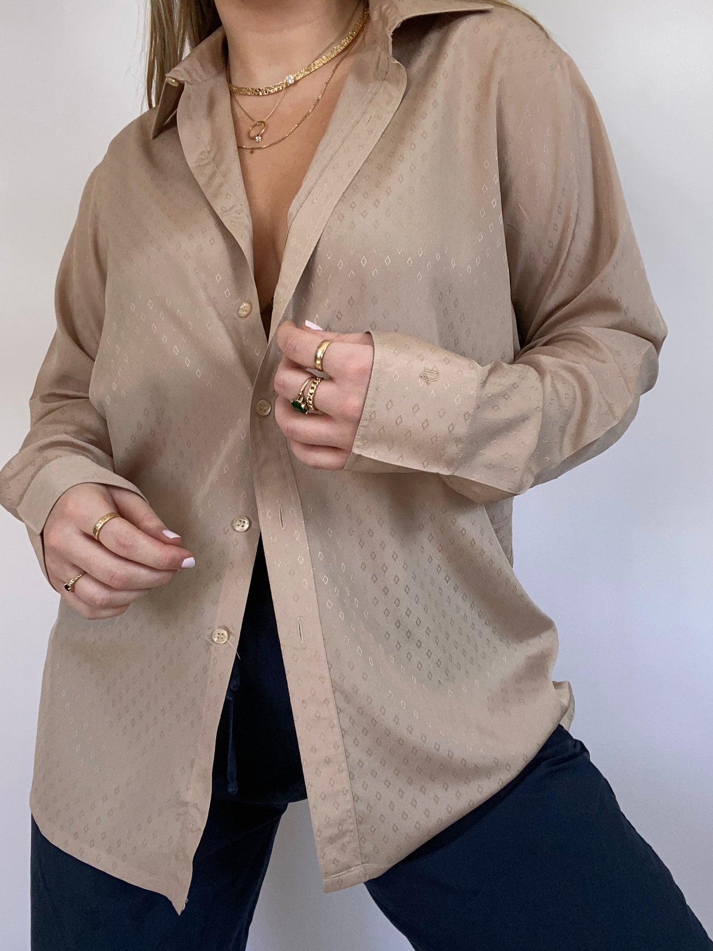 Christian Dior Logo Button Up Size M/L