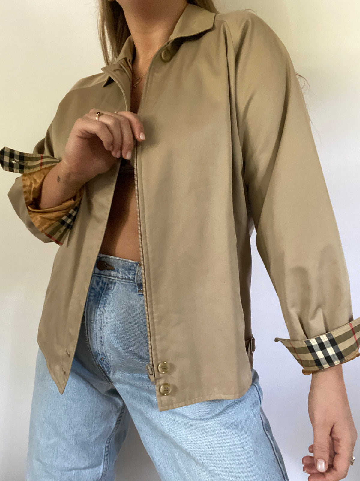 Vintage Burberry Bomber Jacket Size S